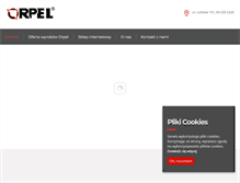 Tablet Screenshot of orpel.com.pl